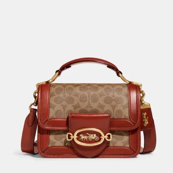 Coach Hero Shoulder Bag In Signature Canvas - Picture 2 of 14